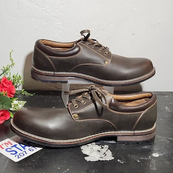 MOUNTAIN CREEK Lace Tie Steven Shoe Brown 12M - Picture 4 of 13